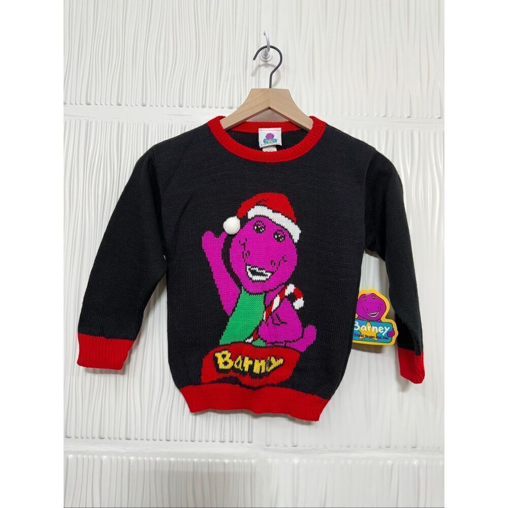 NWT Vintage 1992 Barney Christmas/Holiday Sweater - Made in USA